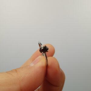 opal ring, copper ring, oval gemstone ring, diy ring, adjustable ring