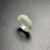 Natural Type A Icy Glutinous Jadeite Ring with Greek Key Carving
